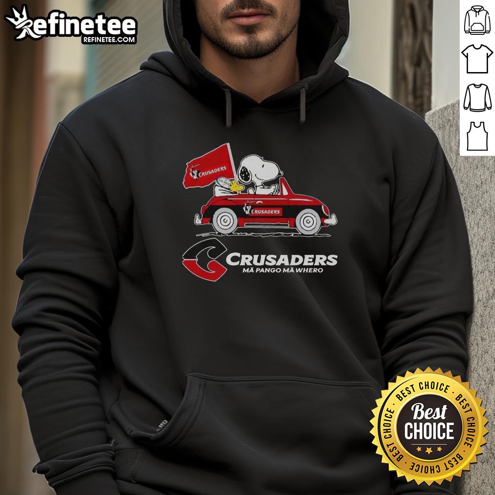 Alt Text: Original Snoopy and Woodstock Driver Car Crusaders hoodie featuring vibrant graphics and a cozy fit.