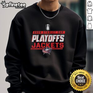 Alt Text: Premium Columbus Blue Jackets NHL 2026 Stanley Cup Playoffs sweatshirt featuring team logo and vibrant colors.