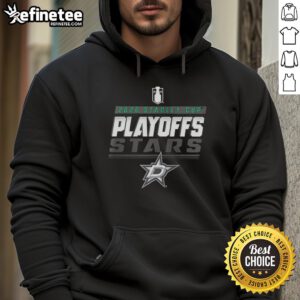 Alt Text: Premium Dallas Stars NHL 2026 Stanley Cup Playoffs Legacy Hoodie showcasing team colors and logo for fans.