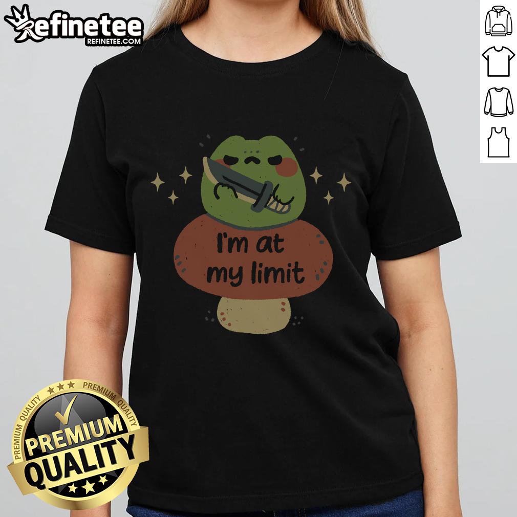 Premium Im At My Limit Ladies Tee featuring stylish design and comfortable fit for everyday wear.