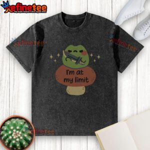 Premium Im At My Limit Washed T-Shirt in soft cotton, featuring a stylish graphic design perfect for casual wear.