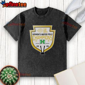 Premium Rainbow Wahine The Big West Women's Water Polo Champions 2026 washed t-shirt displayed on a white background.