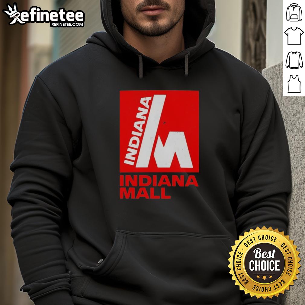 Stylish hoodie featuring 'Pretty Indiana Mall' design, perfect for fans in Indiana, PA, showcasing local pride and fashion.