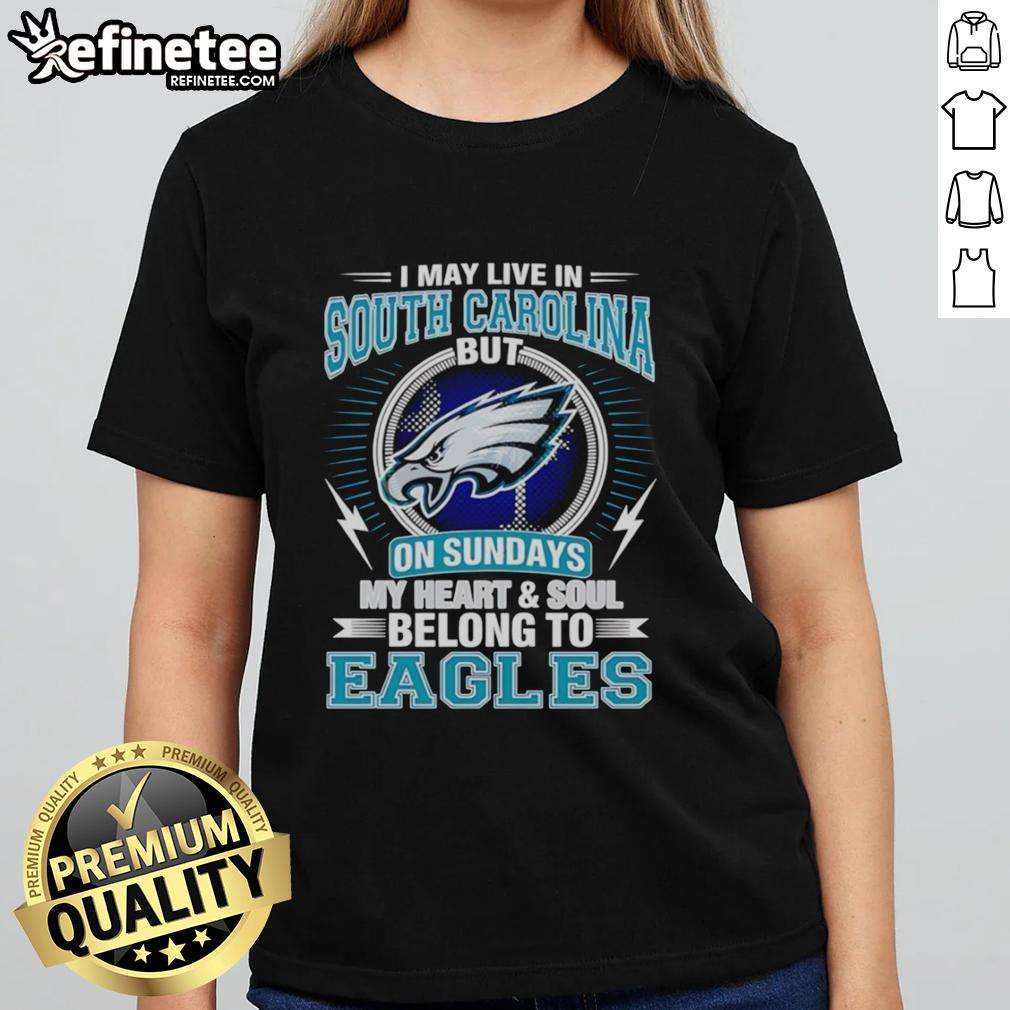 Pretty Philadelphia Eagles ladies tee design, perfect for fans in South Carolina showcasing team spirit on game days.