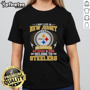 Pretty Pittsburgh Steelers ladies tee showcasing love for Steelers, perfect for fans in New Jersey on game days.