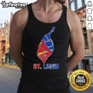 Pretty St. Louis Sports Teams graphic on a stylish tank top, perfect for sports fans showcasing local pride.