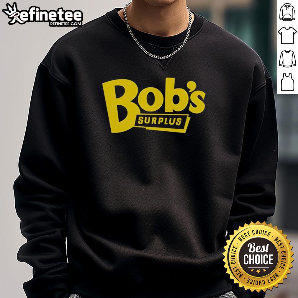 Pretty Trey Anastasio Bobs Surplus logo sweatshirt in vibrant colors, showcasing a unique design for music fans.