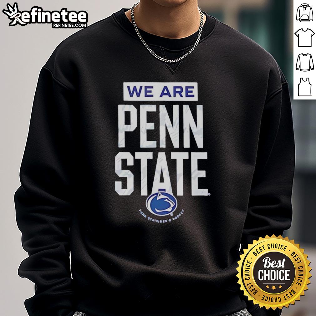 Alt Text: Stylish Penn State Nittany Lions hockey logo sweatshirt, perfect for fans and casual wear.