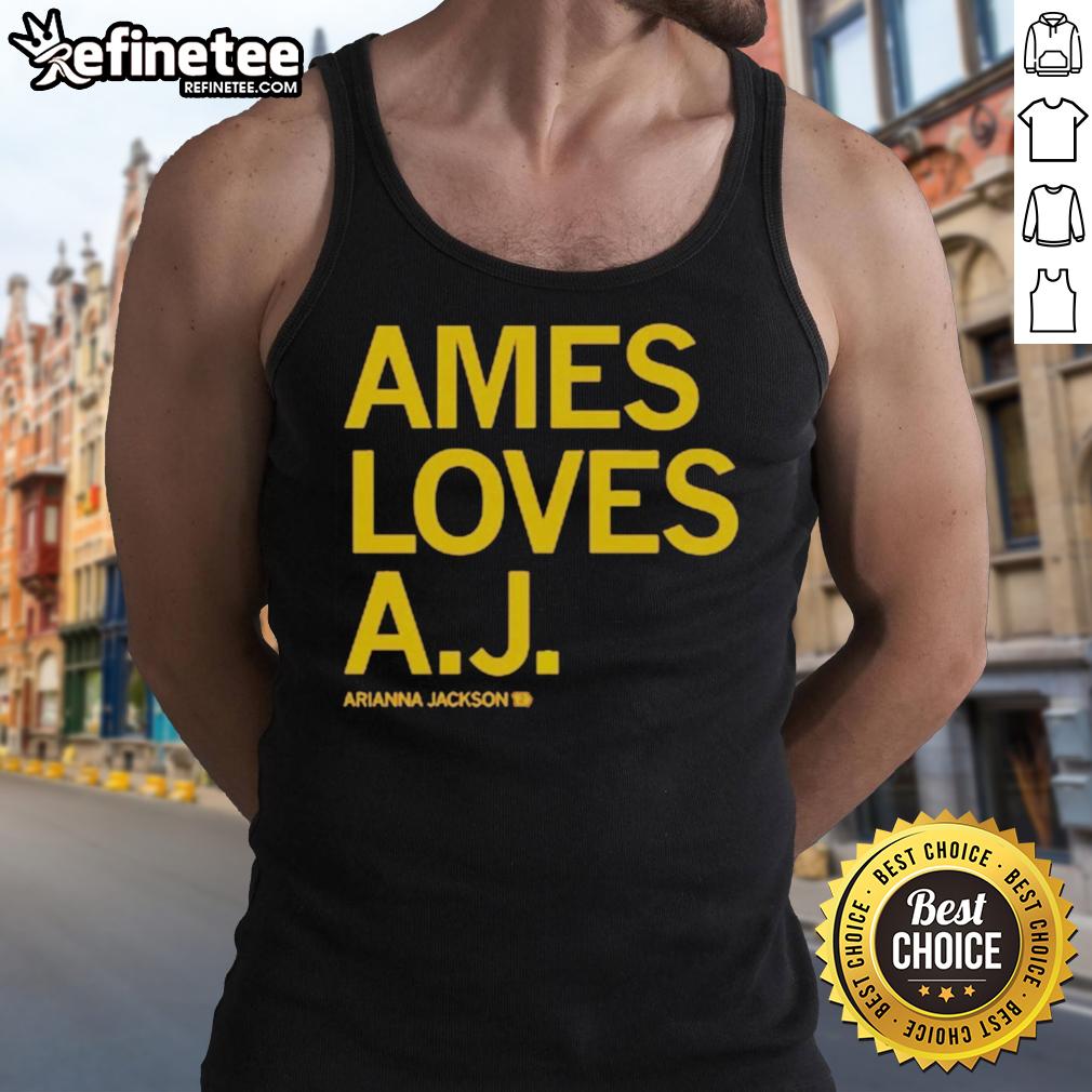 Arianna Jackson wearing a stylish tank top from Top Ames, showcasing a trendy design and vibrant colors.