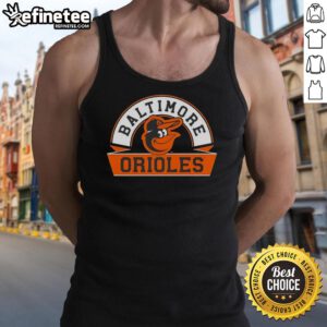 Top Baltimore Orioles Phase Banner Arch Tank Top featuring vibrant team colors and logo for fans.