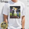 Top Daniel Susac San Francisco Giants t-shirt featuring water being thrown on a fan in a playful celebration.
