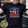 Alt Text: Top Peanuts X Kansas Jayhawks Forever Fan T-Shirt featuring cartoon characters, perfect for loyal fans.