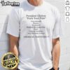 Top President Clinton Feels Your Pain American Taxpayers T-Shirt featuring a graphic of Clinton and a catchy slogan.