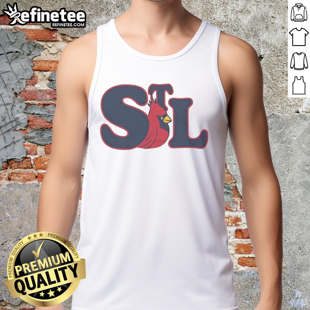Vintage red tank top featuring the St. Louis Cardinals logo, perfect for fans of the team and stylish summer wear.