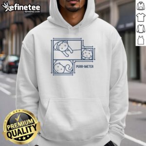 Cute Purr-Imeter Maths Cat Pun Hoodie featuring a playful cat design and math-themed graphics for cat lovers.