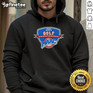 Alt Text: 2026 Good MAAC Men's Golf Championship logo hoodie featuring a stylish design for golf enthusiasts.