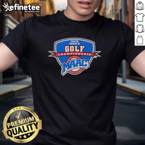 Good MAAC Men's Golf Championship 2026 logo t-shirt featuring vibrant colors and golf-themed design for fans and players.