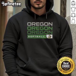 Good Oregon Ducks College Softball Hype Hoodie in vibrant green, perfect for fans cheering on their team.