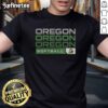 Good Oregon Ducks College Softball Hype T-Shirt featuring vibrant team colors and logo, perfect for fans and players.