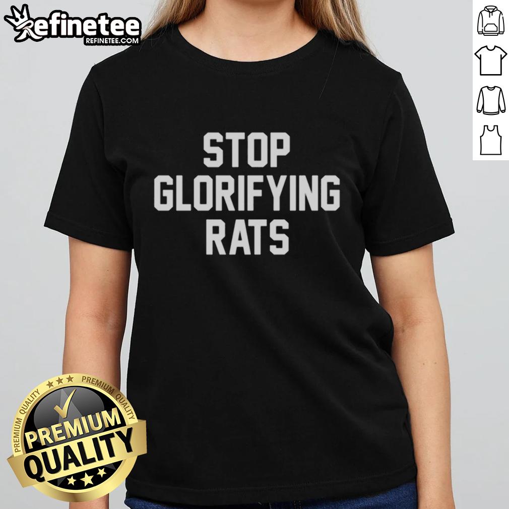 Good Stop Glorifying Rats Ladies Tee featuring a stylish graphic design celebrating rat appreciation in trendy women's fashion.
