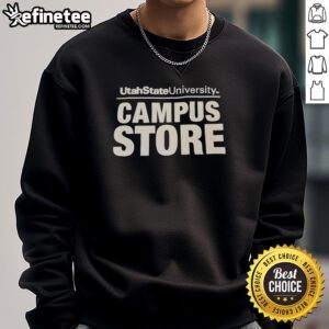 Alt Text: Good Utah State University Campus Store sweatshirt featuring college logo, perfect for students and alumni.