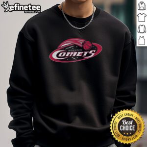 Vintage Nice Houston Comets 97 sweatshirt featuring the iconic team logo and bold colors, perfect for sports fans.