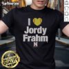 Alt Text: Nice Nebraska Softball I Heart Jordy Frahm T-Shirt featuring a stylish design for fans of Jordy Frahm and Nebraska softball.