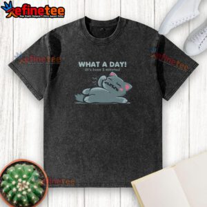 Nice What A Day It's Been 5 Minutes Washed T-Shirt featuring a vibrant design and comfortable fit for casual wear.