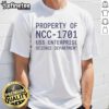 Official Property Of NCC-1701 USS Enterprise Science Department T-Shirt featuring a sleek design for Star Trek fans.