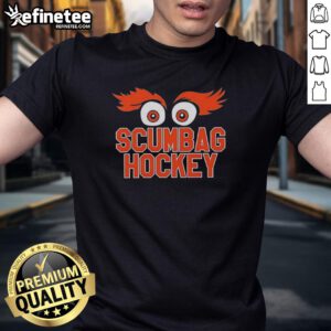 Official Scumbag Hockey Philadelphia Flyers T-Shirt featuring bold graphics and team colors for fans and collectors.