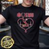 St. Louis Cardinals Ems Nurse t-shirt featuring a heart-shaped stethoscope design, perfect for healthcare fans.