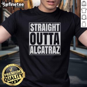 Original Straight Outta Alcatraz Prison T-Shirt featuring iconic design, perfect for fans of history and unique apparel.