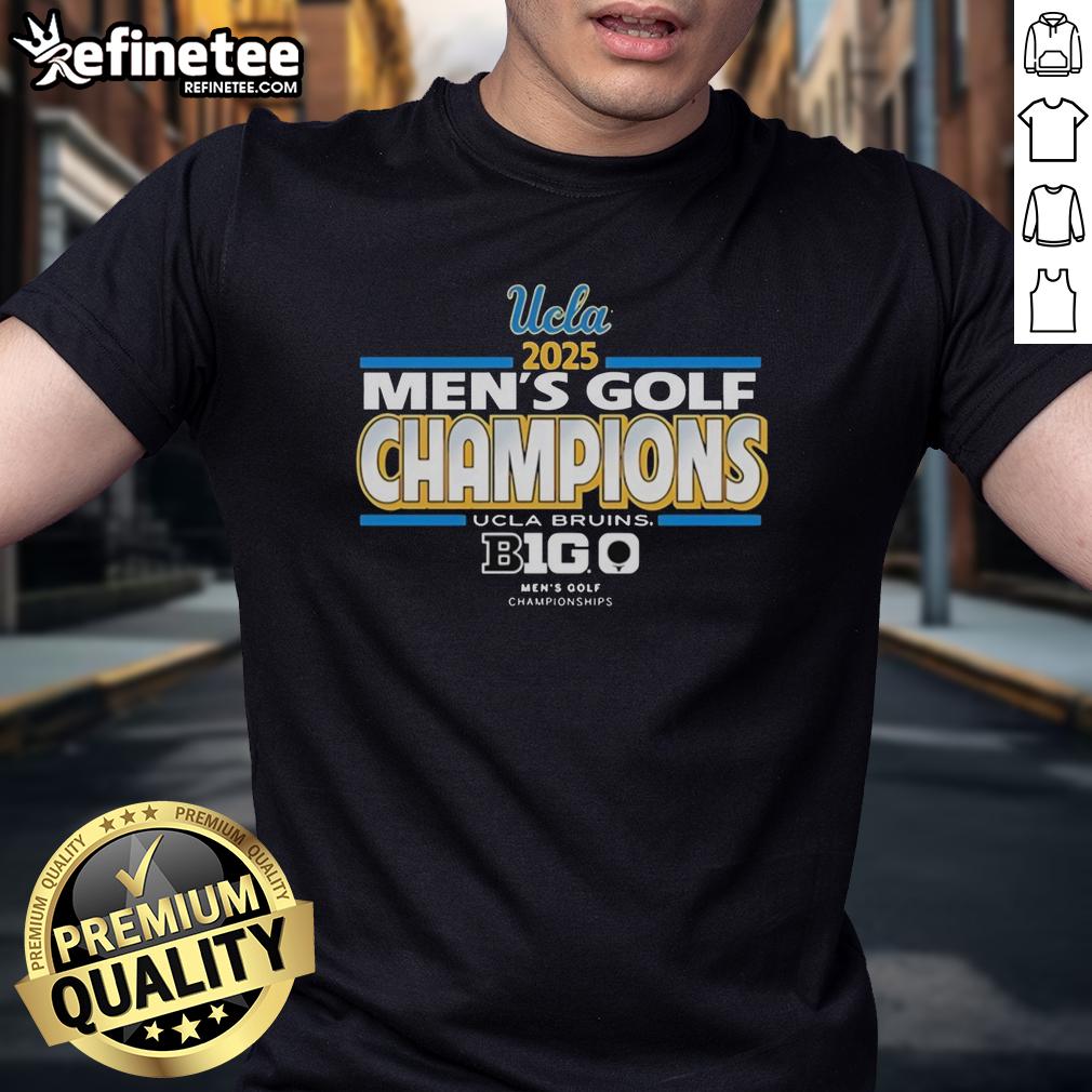 Alt Text: Original UCLA Bruins 2025 Big Ten Conference Men's Golf Championship T-Shirt featuring team logo and vibrant design.