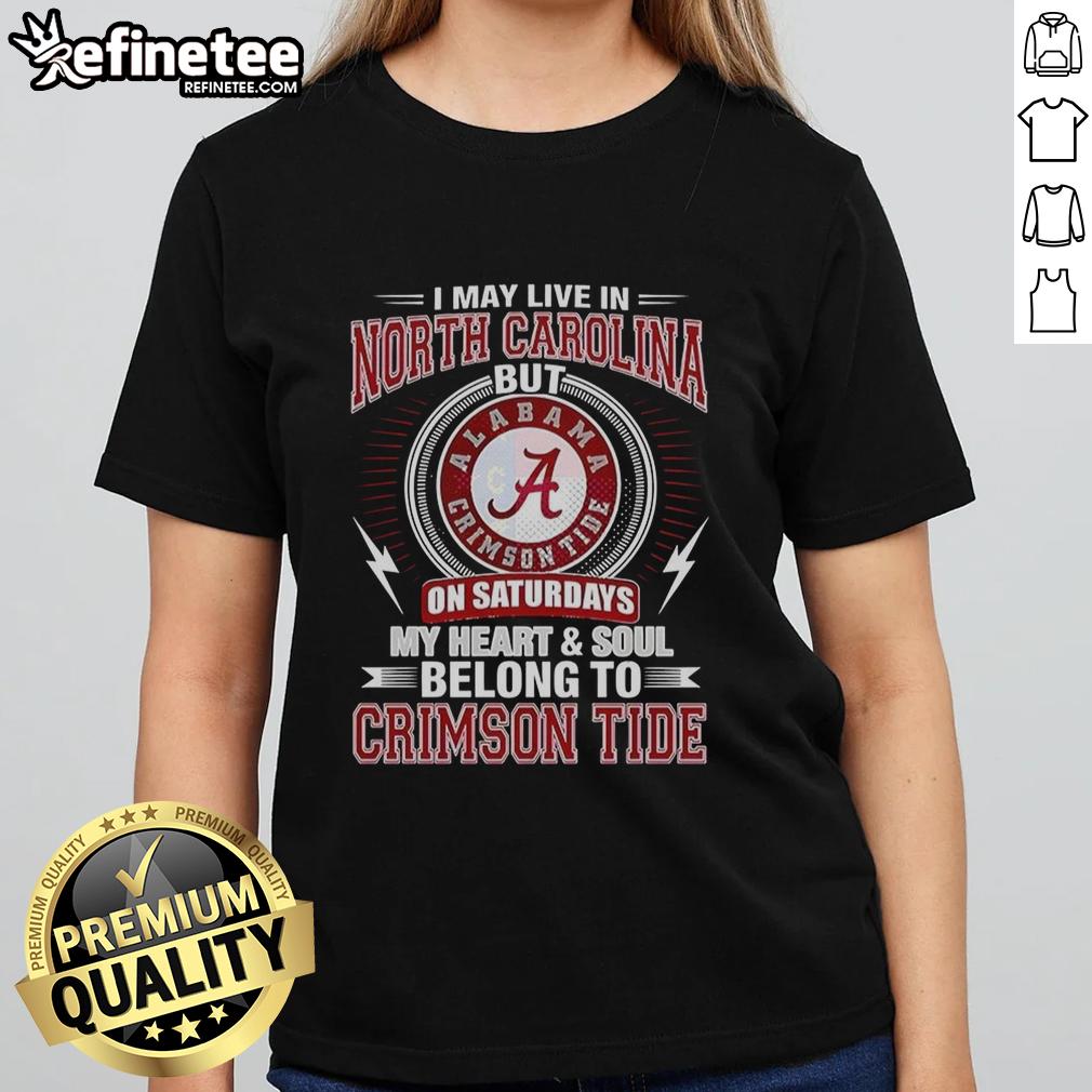 Premium Alabama Crimson Tide tee for women, perfect for North Carolina fans who support the Tide on game days.