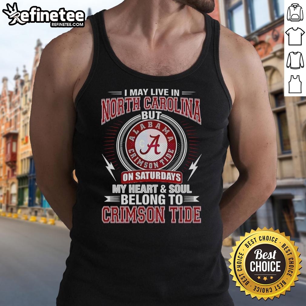 Premium Alabama Crimson Tide tank top for fans in North Carolina, showcasing team spirit on game days.