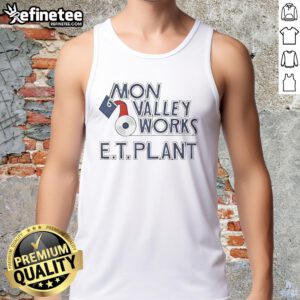 Alt Text: Premium Mon Valley Works E.T. Plant molten metal pour tank top showcasing industrial design and craftsmanship.