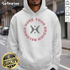 Premium hoodie featuring customizable design space, perfect for showcasing your unique style and creativity.