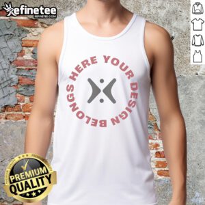 Premium tank top featuring customizable design space, perfect for showcasing your unique style and personal branding.