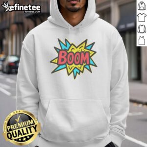 Pretty The Crash Dad Boom Hoodie in vibrant colors, showcasing a stylish design perfect for casual wear and fashion enthusiasts.