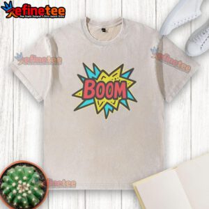 Pretty-The-Crash Dad Boom washed t-shirt in soft cotton, featuring a trendy design perfect for casual outfits.