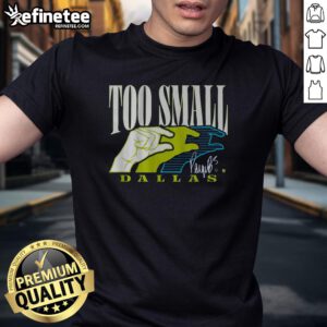 Top Paige Bueckers Too Small Dallas T-Shirt featuring stylish design and vibrant colors, perfect for basketball fans.