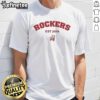 Alt Text: Top Rockers Est 2019 T-Shirt featuring High Point Rockers and Long Island Ducks logos for baseball fans.