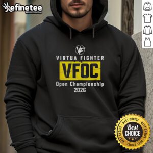 Stylish Top Vfoc Virtua Fighter Open Championship 2026 hoodie featuring bold graphics and a comfortable fit.