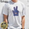 Awesome New York Knicks NYC Foam Finger Logo Basketball t shirt showing vibrant graphic on front