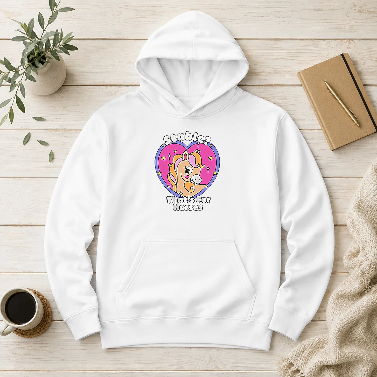 Awesome Stable Thats For Horses Horse Pun Funny Animal Hoodie