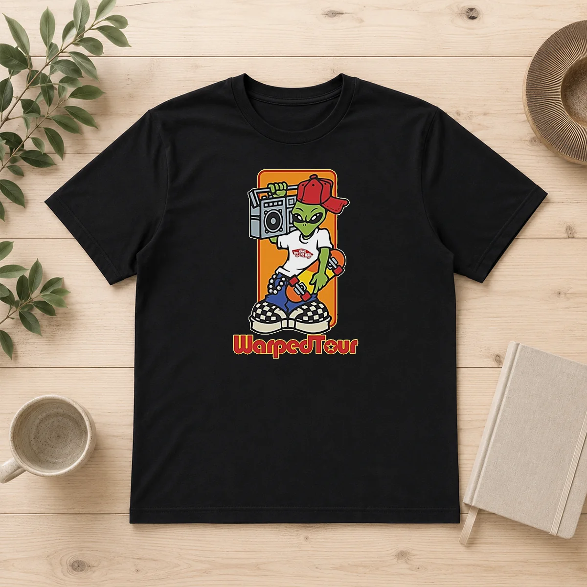 Awesome Vans Warped Tour Alien Shirt Awesome Vans Warped Tour Alien Shirt
