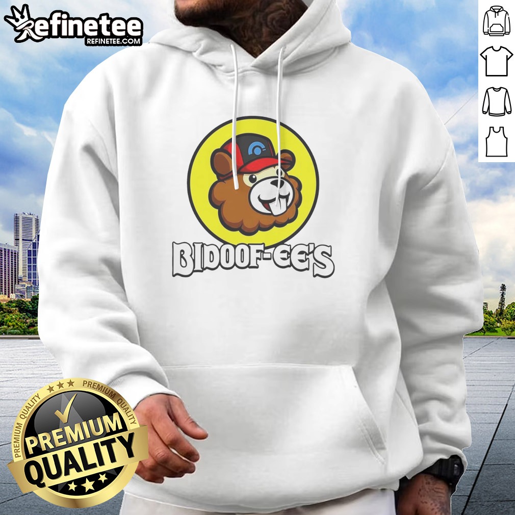 Funny Bidoof Ees Bidoof Buc Ees Logo T Shirt on Hoodie Funny Bidoof Ees Bidoof Buc Ees Logo T Shirt shown as a hoodie preview