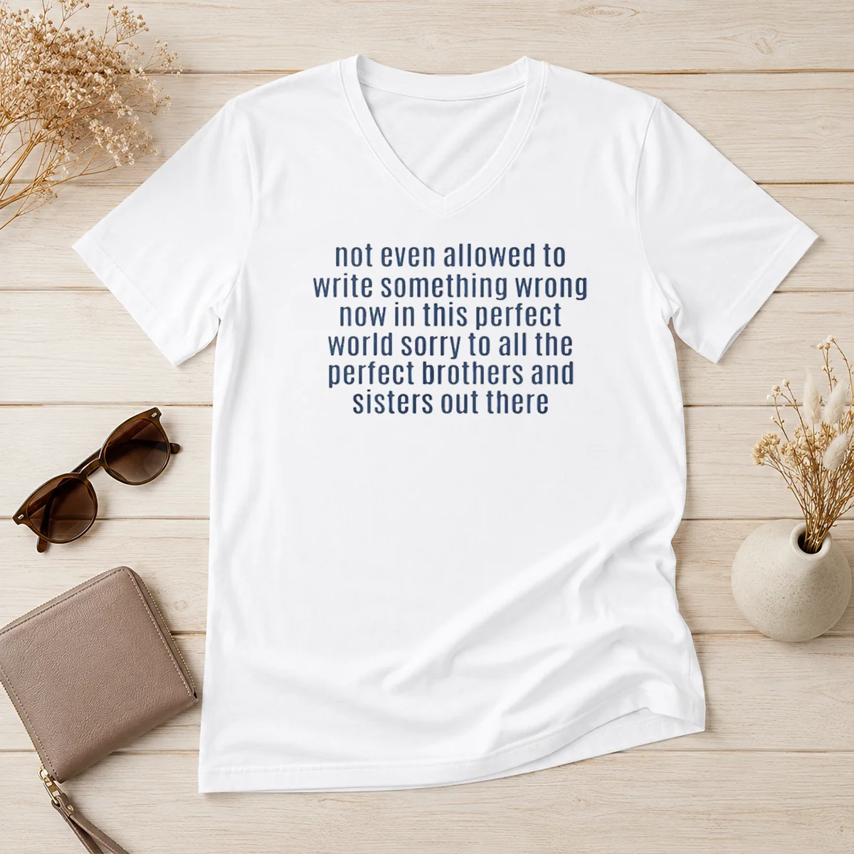 Funny Not Even Allowed To Write V-Neck Shirt Funny Not Even Allowed To Write V-Neck Shirt
