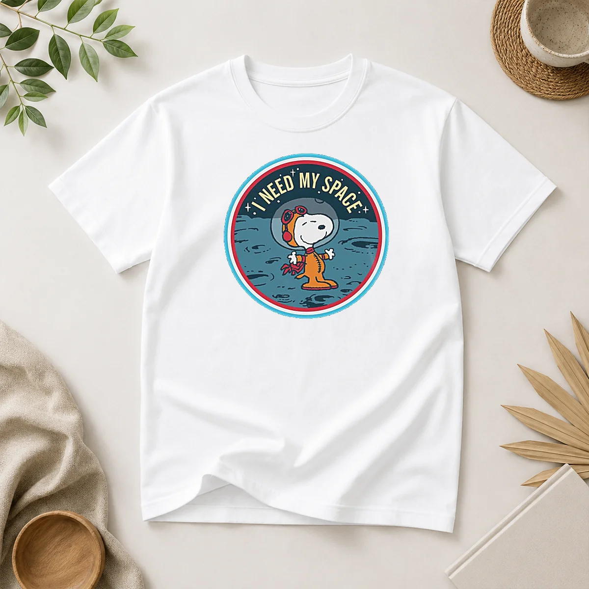Funny Peanuts Snoopy On The Moon Shirt Funny Peanuts Snoopy On The Moon Shirt