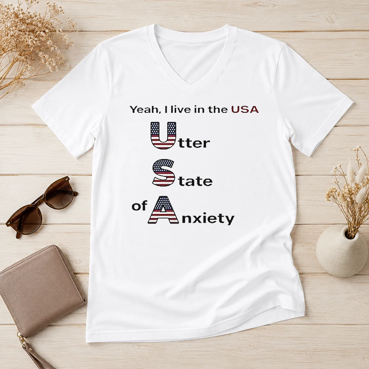 Funny Yeah I Live In The V-Neck Shirt Funny Yeah I Live In The V-Neck Shirt